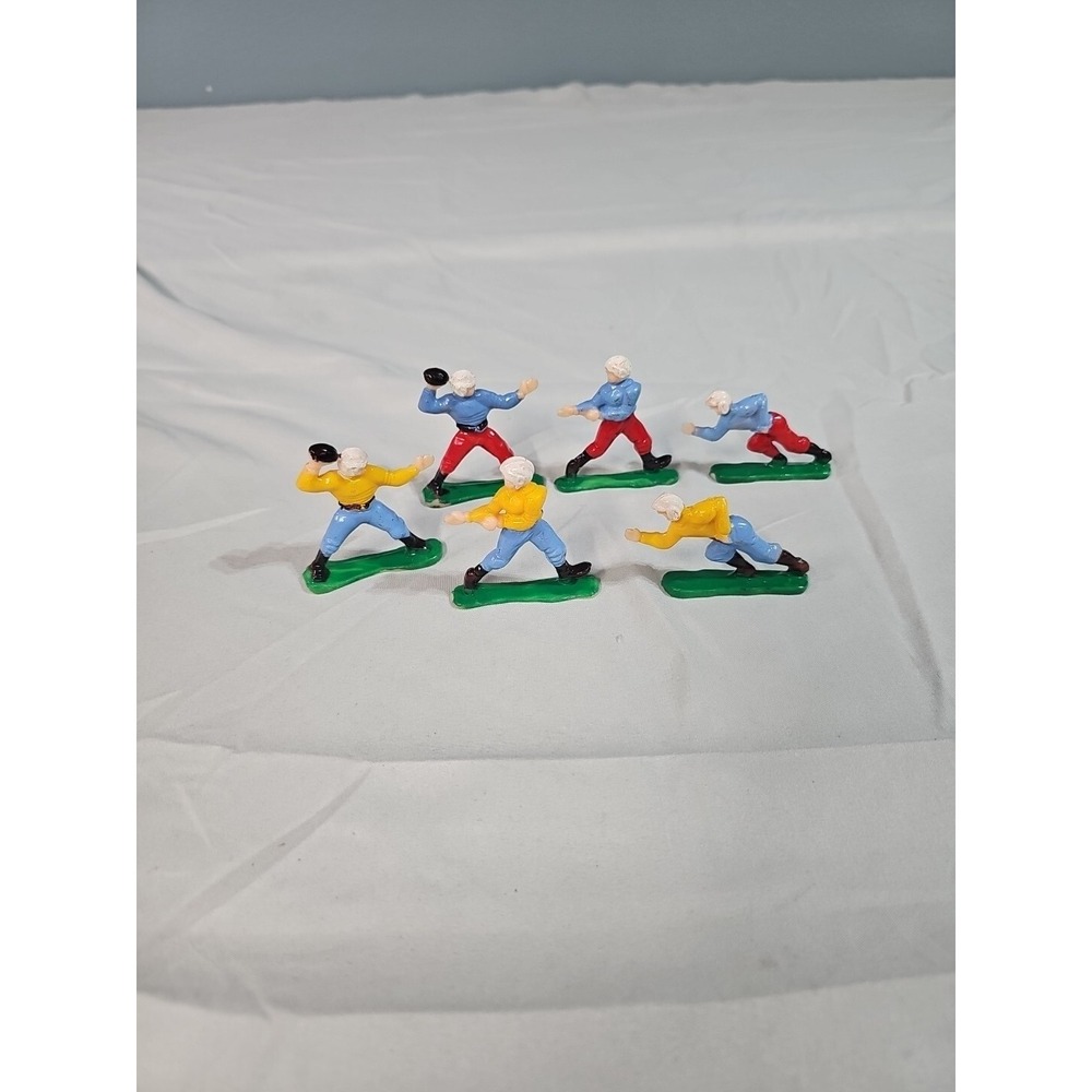 Vintage Football Players Cake Toppers 1950's  C.M.V. Hong Kong Lot of‎ 6